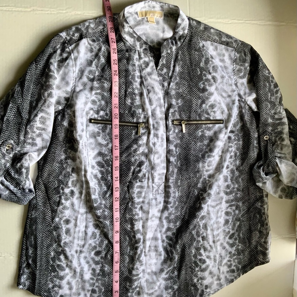 Michael Kors Top, Black & White, Size 14W, Office